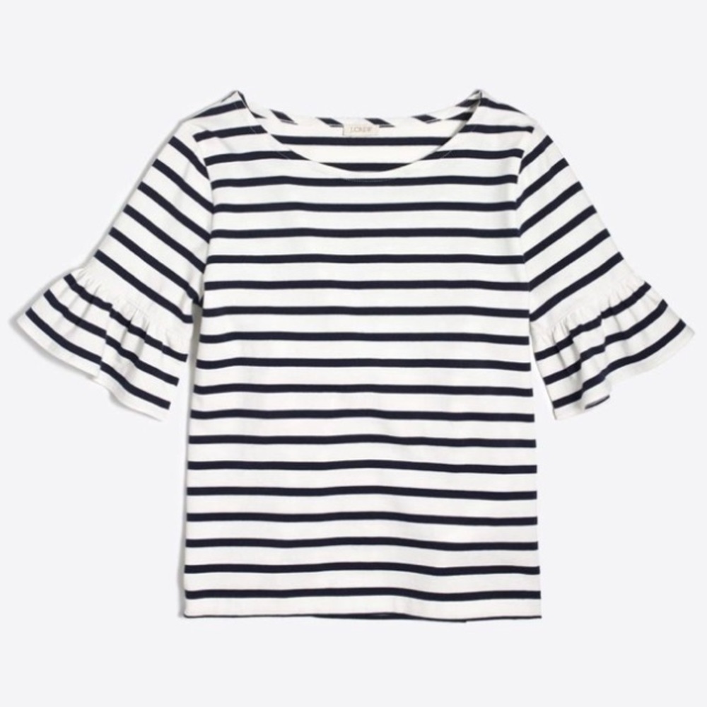 J.Crew Ruffle Sleeve Top - Picture 4 of 7